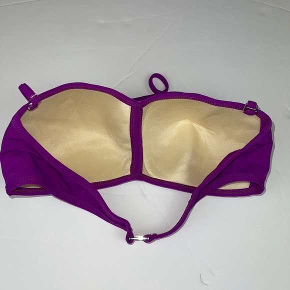 KORAL Swim Bikini Set Bandeau Top Tie Bottoms S/M - Picture 7 of 17